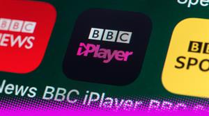 Photograph of the BBC iPlayer app logo