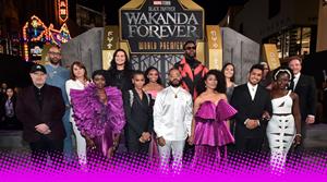 The cast and crew of Black Panther: Wakanda Forever at the world premiere