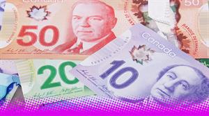 Stock photo - Canadian dollars
