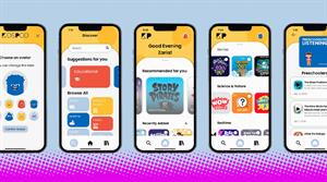 Screenshots of the KidsPod mobile app