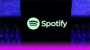 Spotify logo displayed on a phone screen 