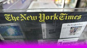 The New York Times stand