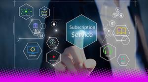 Subscription service - stock photo