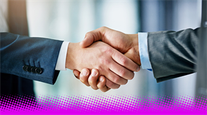 Business handshake - stock image