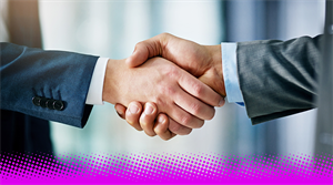 Business handshake - stock image