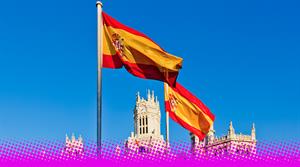 A photograph of the Spanish Flag