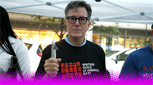 Stephen Colbert at the WGA strike