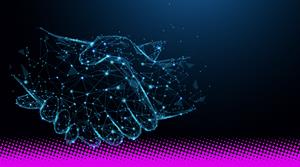 shaking hands - stock photo