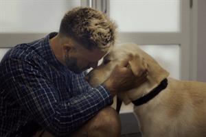 Man and guide dog