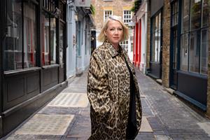 Karen Martin looking to camera in a London street