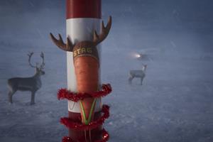 Aldi sends Kevin the Carrot on stag-do trip to the North Pole in Christmas ad
