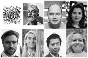 Clockwise from top-left: WTF icon (Getty Images/LisaAFischer), Asad Shaykh, Andy Nairn, Fran Docx, Sandie Dilger, Michael Lee, Mel Arrow and Jonathan Brown