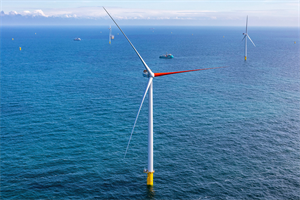 The Ecowende project features a number of ecological measures such as using red blades to increase visibility and reduce bird collisions (pic credit: Ecowende)