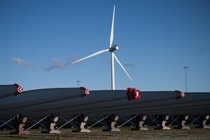Vestas turbines in the Port of Odense, Denmark (pic credit: Jonathan Nackstrand/AFP via Getty Images)