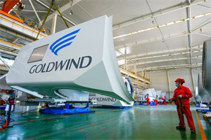 Goldwind employee at a factory in China (pic credit: Li Hua/VCG via Getty Images)