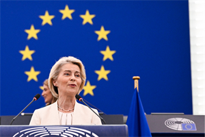 European Commission president Ursula von der Leyen called for the EU to 'double down' on renewables and electrification (pic credit: Jean-Christophe Verhaegen/AFP via Getty Images)