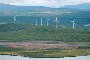 Wind turbines in Norrbotten County, Sweden (pic credit: Jonathan Nackstrand /AFP via Getty Images) 