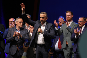 The AfD in Saxony-Anhalt is led by Ulrich Siegmund (centre). (pic credit: Sean Gallup/Getty Images)