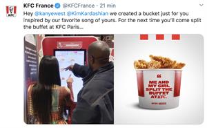 Kim and Kanye order KFC. Say what now?