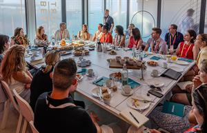 Two dozen industry leaders gathered at Cannes to discuss how understanding consumer emotions facilitates future-focused comms strategies. (Photo courtesy of SPORT BEACH)