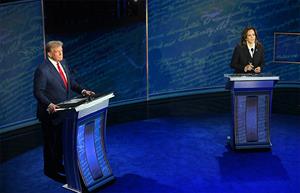 The Affordable Care Act was only broached at the very end of the September 10 presidential debate — indicative of the less-than-usual focus on healthcare policy during this campaign. (Photo: Saul Loeb, Getty Images)