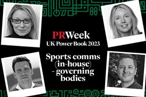 PRWeek UK Power Book 2023: Top 10 in Sports comms (in-house) – governing bodies