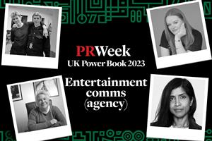 PRWeek UK Power Book 2023: Top 10 in entertainment comms (agency)
