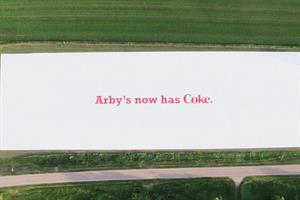 Arby's goes very big, and very small, to promote Coca-Cola partnership