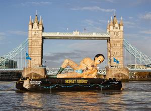 Floating Borat down the Thames symbolises an industry floundering for ideas and purpose