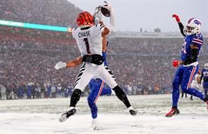 The Cincinnati Bengals are one of four teams still in the running for Super Bowl LVII. (Photo credit: Getty Images).