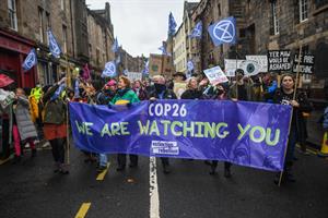COP26: Firms that have been more vocal on environmental issues typically built greater trust during 2021, the study suggests (picture via Getty Images)