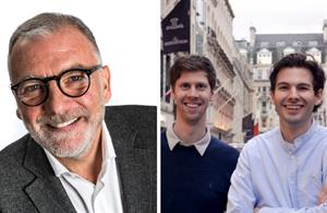 L-R: Haymarket CEO Kevin Costello and GEEIQ's James Burden and Charles Hambro.