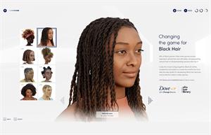 (Image via Dove and Open Source Afro Hair Library Launch Code).