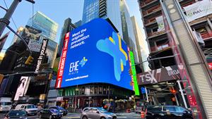 EHE showed off its new branding at Times Square and other high-traffic locations. 