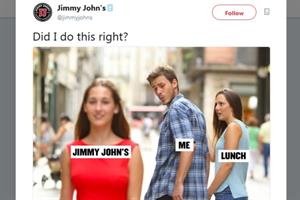5 brands insert themselves into the viral 'distracted boyfriend' stock picture