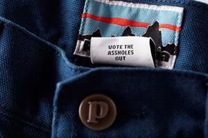 Is ‘vote the assholes out’ too blunt, even for Patagonia?