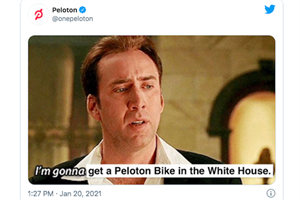 ‘I’m gonna get a Peloton bike in the White House’: Fitness brand responds to Biden security questions