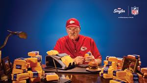 Reid once said he would celebrated a Super Bowl with a cheeseburger. (Image via Kraft Heinz, used with permission). 