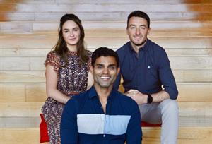 Senior influence team (L-R): Poppy Regan, business influence manager; Rahul Titus, global head of influence; and James Baldwin, influence director