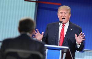 Trump in his first debate against Joe Biden in 2020. (Photo credit: Getty Images).