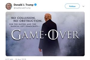 HBO's winter-cold response to Trump's 'Game of Thrones' tweet