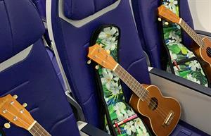 Ukes on a plane: How would you feel about an unexpected in-flight ukulele lesson?