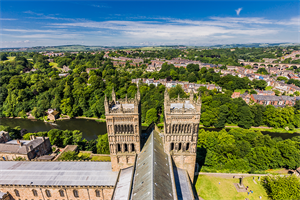 View of Durham from Durham Cathedral. Photograph: Maremagnum/Getty Images