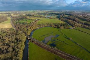 Rural Staffordshire scene with a river. Photograph: EP-stock/Getty Images