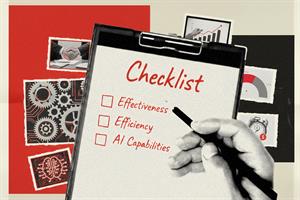 Checklist with Effectiveness, Efficiency and Ai Capabilities on it