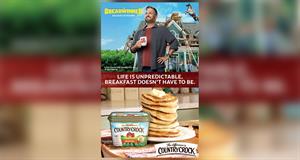 Collage of a poster for the movie The Breadwinner and an ad for Country Crock vegetable oil spread