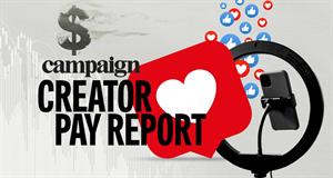 Ring light and social medial like icons with the title Creator Pay Report