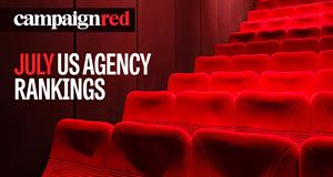 Campaign Red logo on stock art of movie theater seats with title 