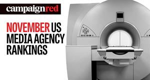 Campaign Red logo reading November US Media Agency Rankings with a picture of an MRI machine