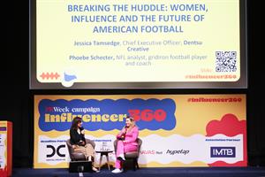 Two speakers at Influencer360 conference